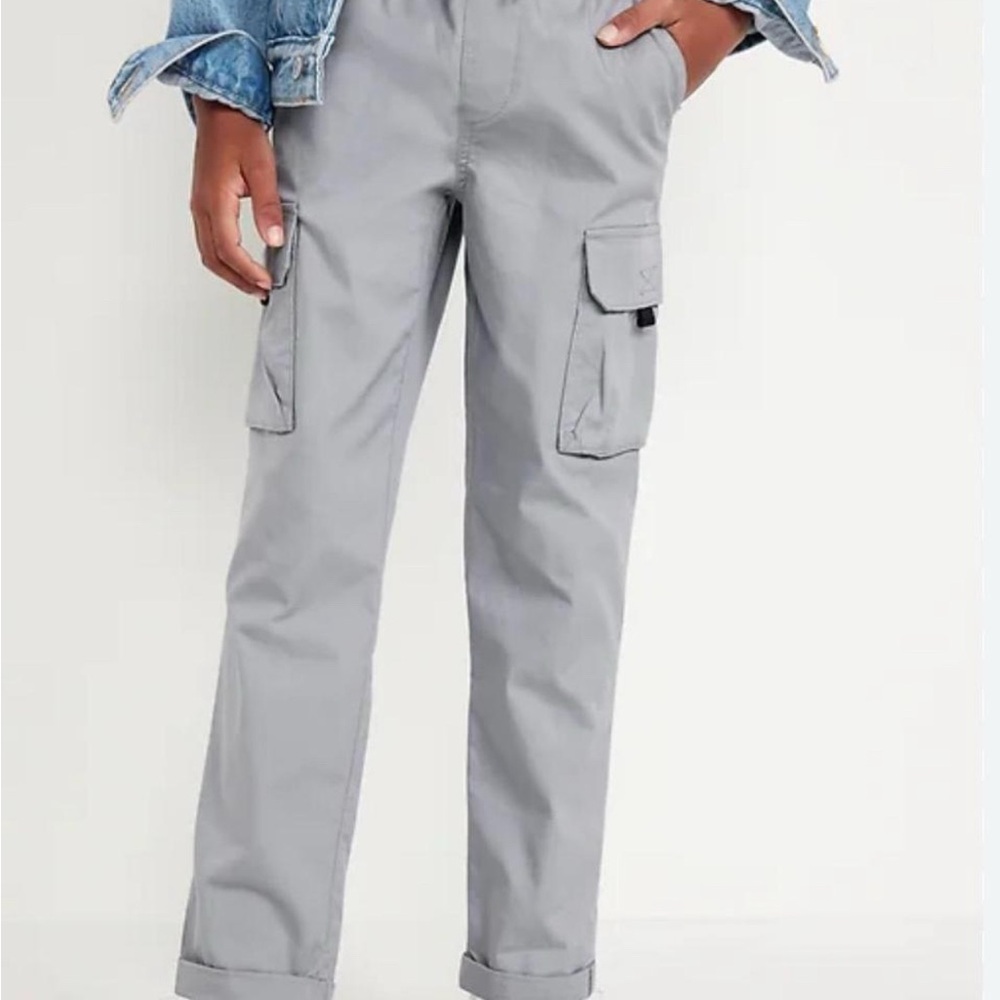 Old Navy Light Gray Cargo Pants for Boy’s Small (6-7)